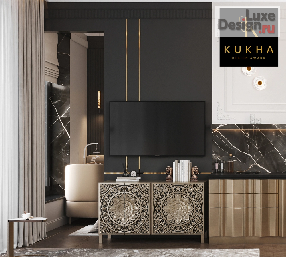 Дизайн интерьера квартиры "Победитель Международной Премии KUKHA DESIGN AWARD 2026" (фото 3)