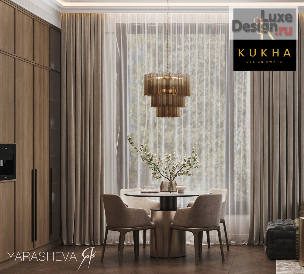 Дизайн интерьера квартиры "Победитель Международной Премии KUKHA DESIGN AWARD 2026" (фото 5) от дизайнера Яна Ярашева Дизайн интерьера квартиры "Победитель Международной Премии KUKHA DESIGN AWARD 2026" (фото 5)