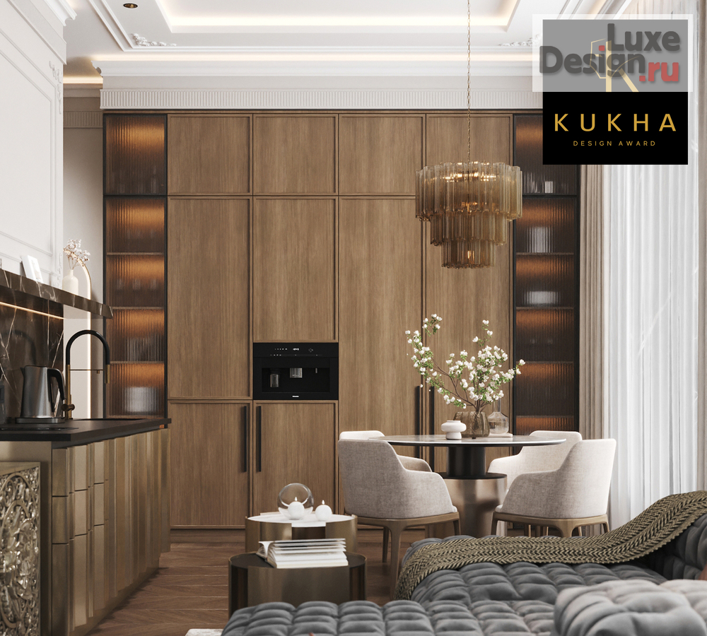 Дизайн интерьера квартиры "Победитель Международной Премии KUKHA DESIGN AWARD 2026" (фото 8) от дизайнера Яна Ярашева Дизайн интерьера квартиры "Победитель Международной Премии KUKHA DESIGN AWARD 2026" (фото 8)