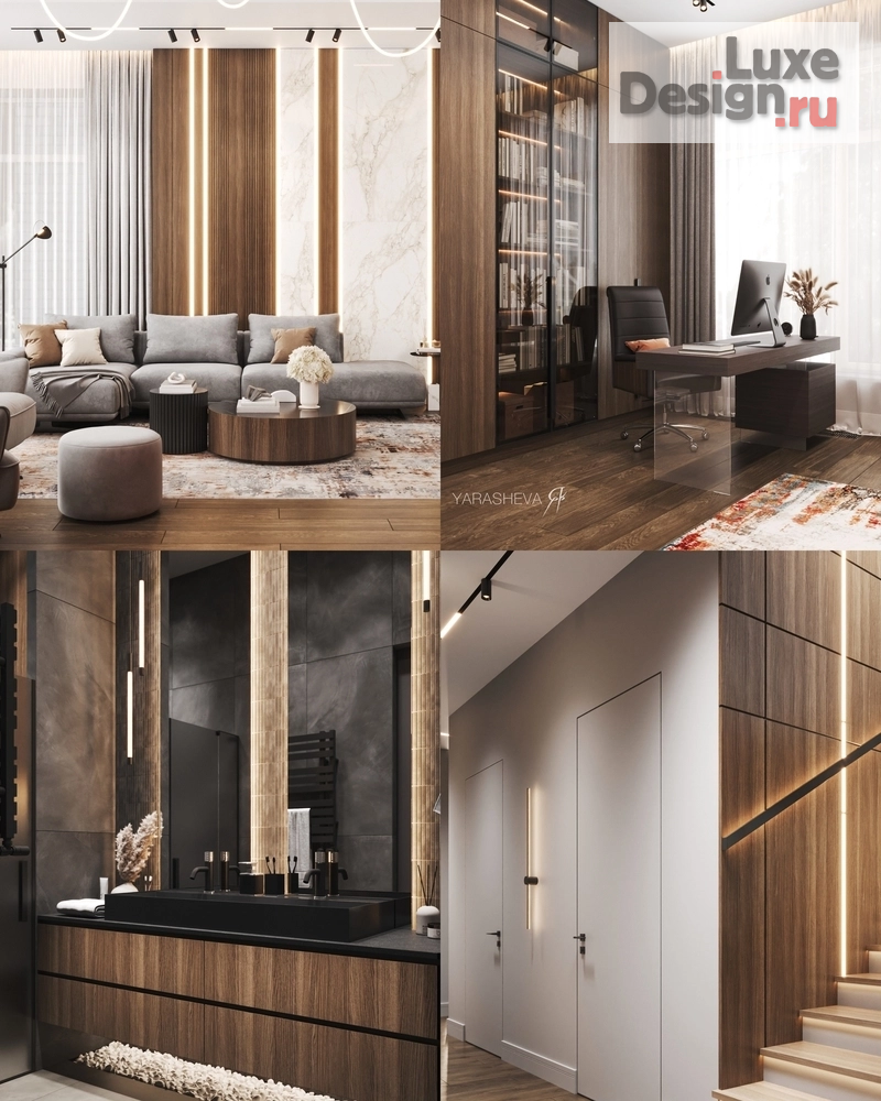 Дизайн интерьера загородного дома "1-е место в конкурсе «Дизайн Перспектива» 2025" (фото 4)