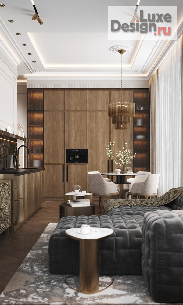 Дизайн интерьера квартиры "Дизайн - проект гостиной в ЖК Foriver / Форивер" (фото 16)