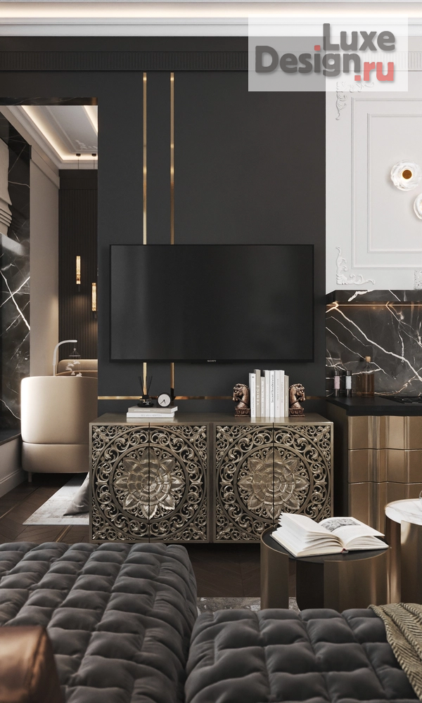 Дизайн интерьера квартиры "Дизайн - проект гостиной в ЖК Foriver / Форивер" (фото 12)