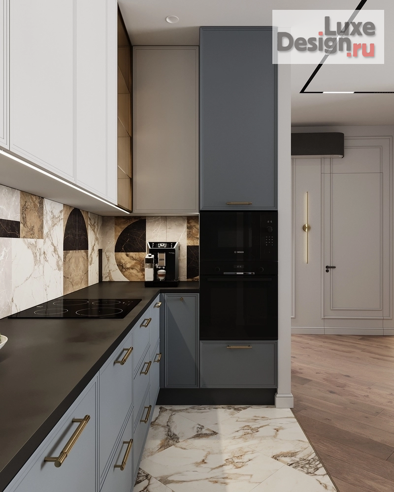 Дизайн интерьера четырехкомнатной квартиры "СЛОЖНАЯ ПЛАНИРОВКА С БОЛЬШИМИ ВОЗМОЖНОСТЯМИ" (фото 33)