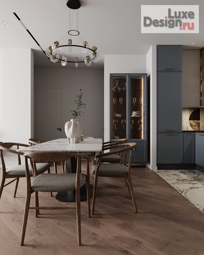 Дизайн интерьера четырехкомнатной квартиры "СЛОЖНАЯ ПЛАНИРОВКА С БОЛЬШИМИ ВОЗМОЖНОСТЯМИ" (фото 34)