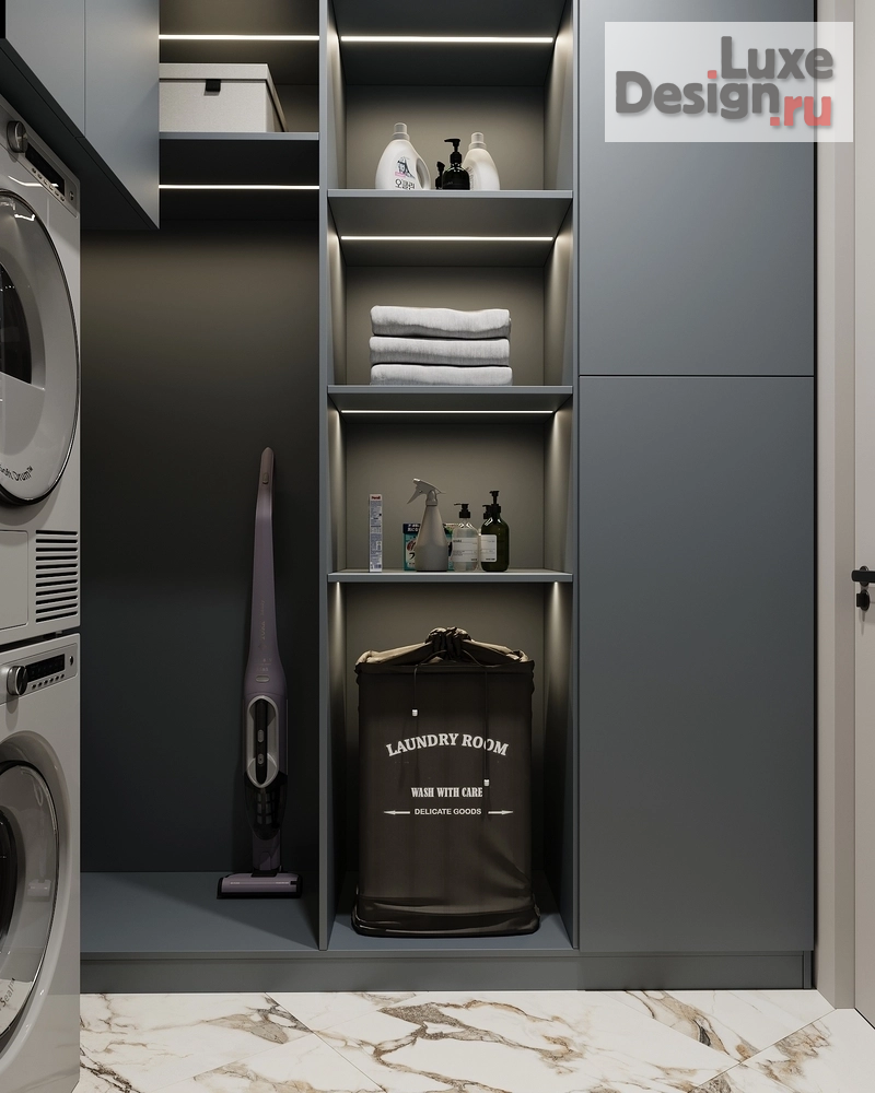 Дизайн интерьера четырехкомнатной квартиры "СЛОЖНАЯ ПЛАНИРОВКА С БОЛЬШИМИ ВОЗМОЖНОСТЯМИ" (фото 55)