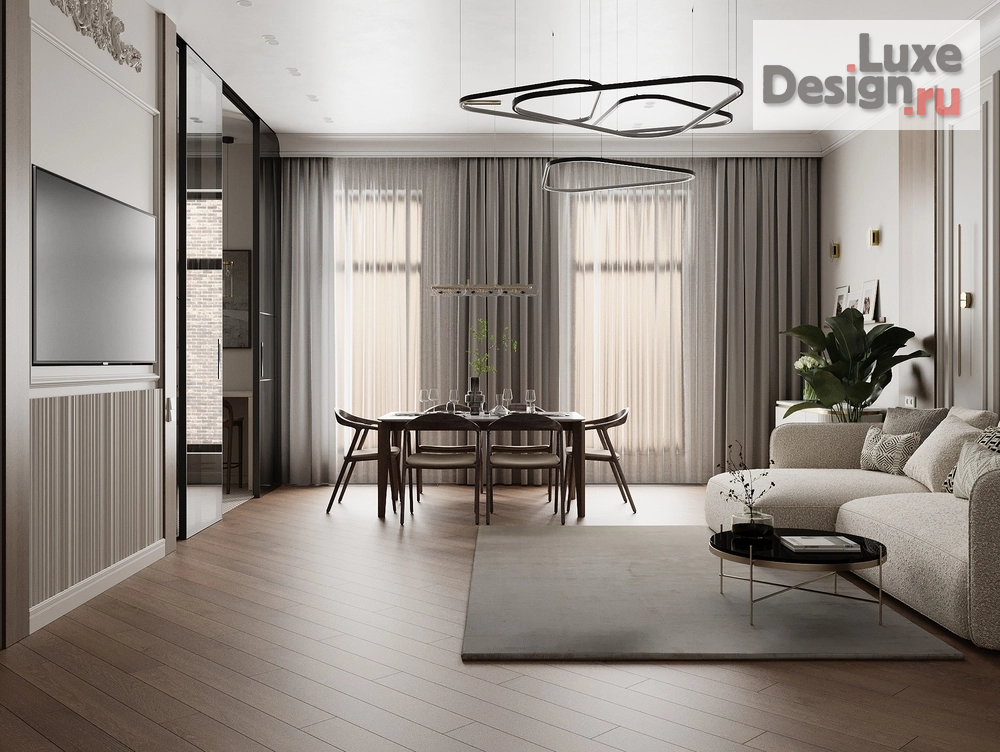 Дизайн интерьера квартиры "НОВЫЙ УРОВЕНЬ ЖИЗНИ В СТАРОЙ МОСКВЕ" (фото 1)