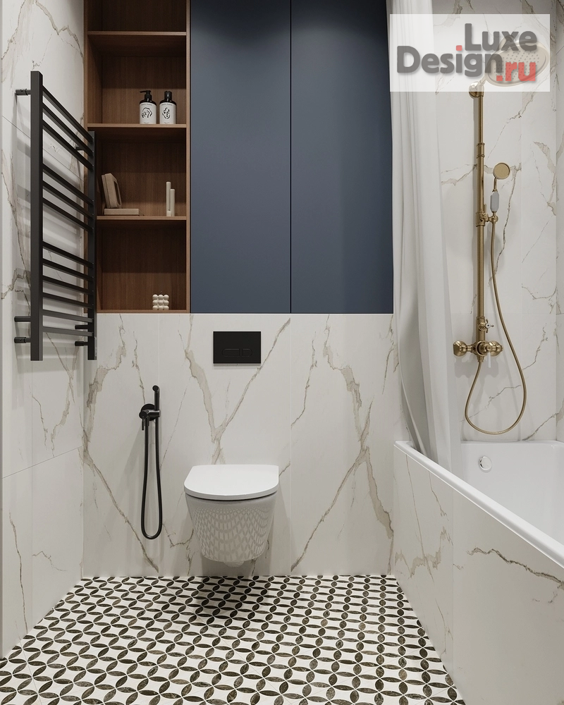 Дизайн интерьера четырехкомнатной квартиры "СЛОЖНАЯ ПЛАНИРОВКА С БОЛЬШИМИ ВОЗМОЖНОСТЯМИ" (фото 4)