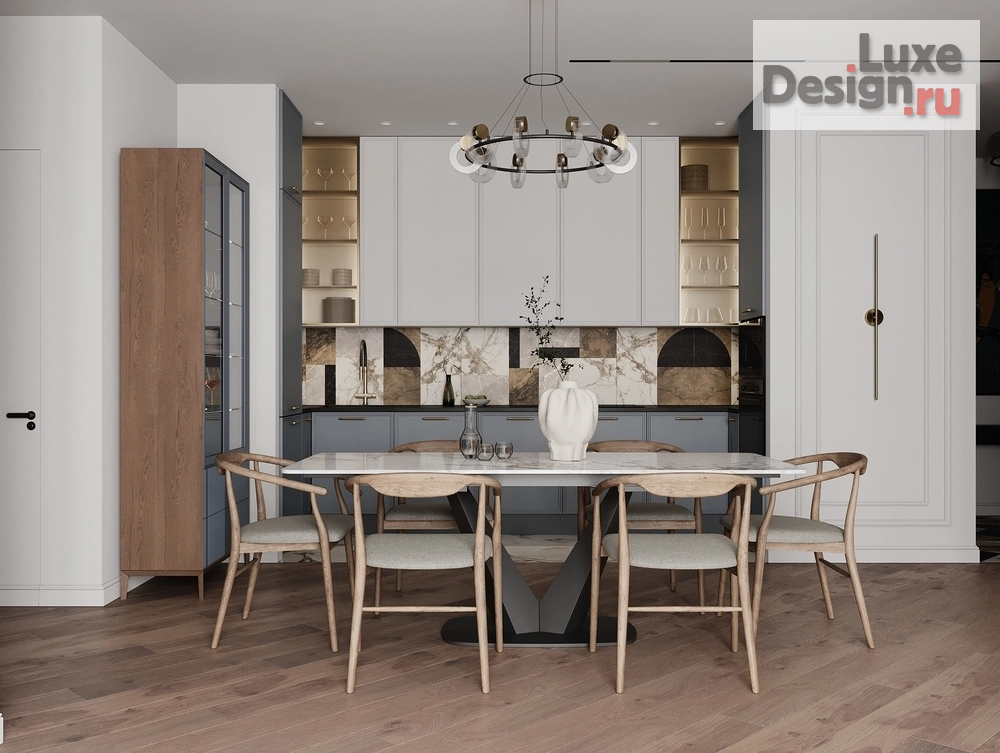 Дизайн интерьера четырехкомнатной квартиры "СЛОЖНАЯ ПЛАНИРОВКА С БОЛЬШИМИ ВОЗМОЖНОСТЯМИ" (фото 27)