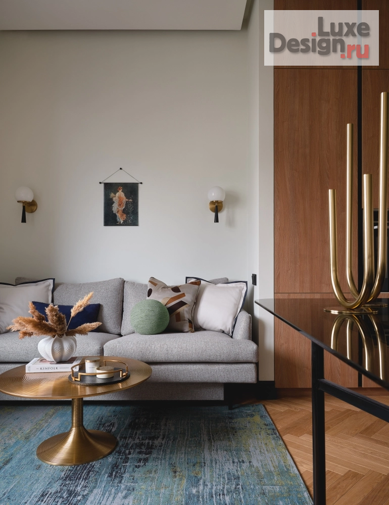 Дизайн интерьера трехкомнатной квартиры "ЖК Серебряный фонтан" (фото 1)