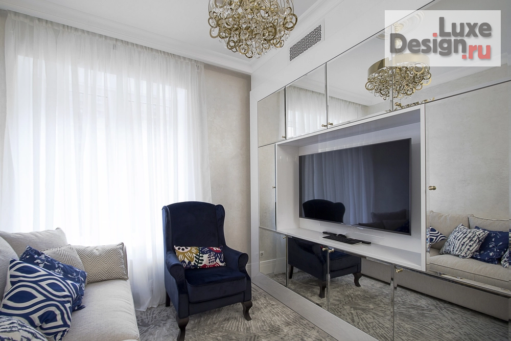 Дизайн интерьера трехкомнатной квартиры "Квартира " Мрамор и Золото"" (фото 15)