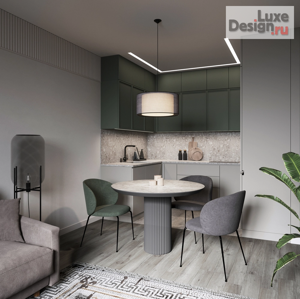 Дизайн интерьера трехкомнатной квартиры "Дизайн квартиры в современном стиле" (фото 6)