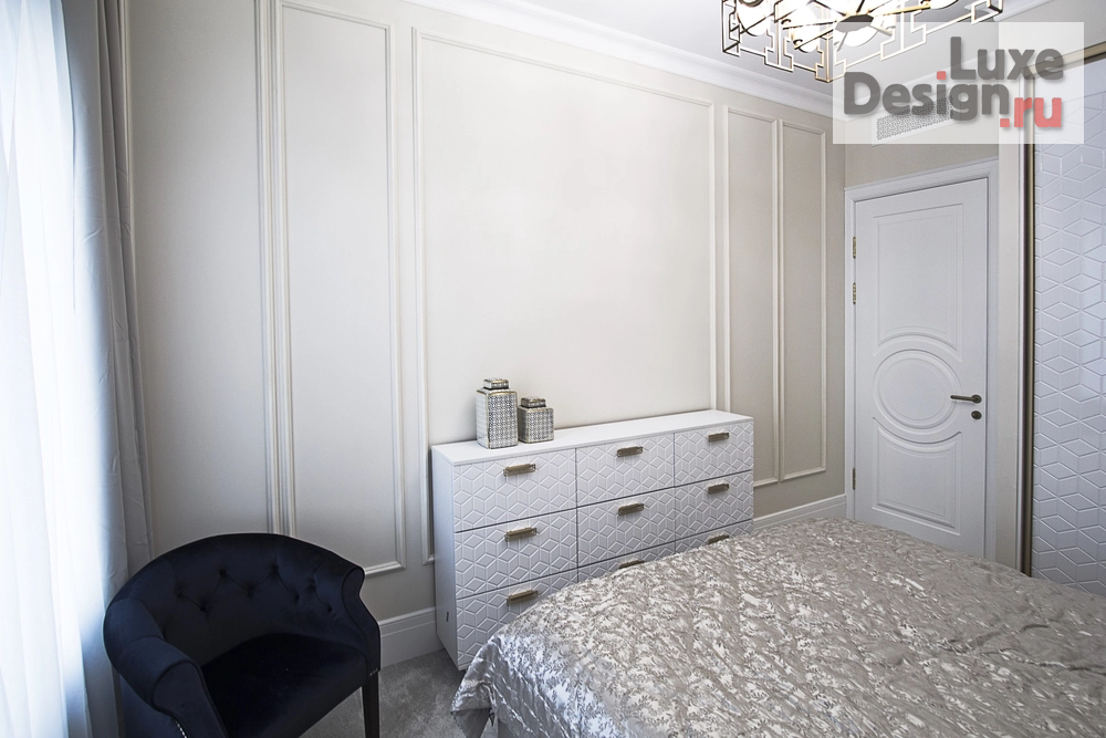 Дизайн интерьера трехкомнатной квартиры "Квартира " Мрамор и Золото"" (фото 24)