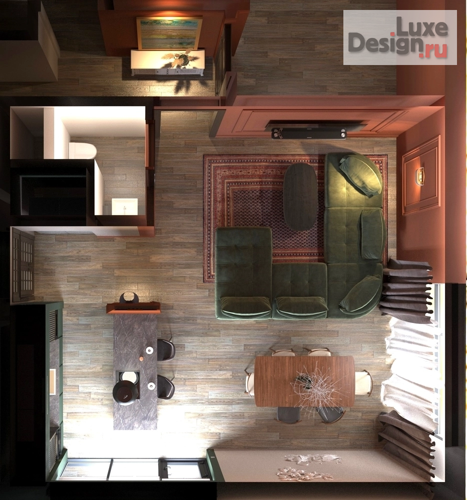 Дизайн интерьера частного дома "Зелена Роща 1" (фото 10)