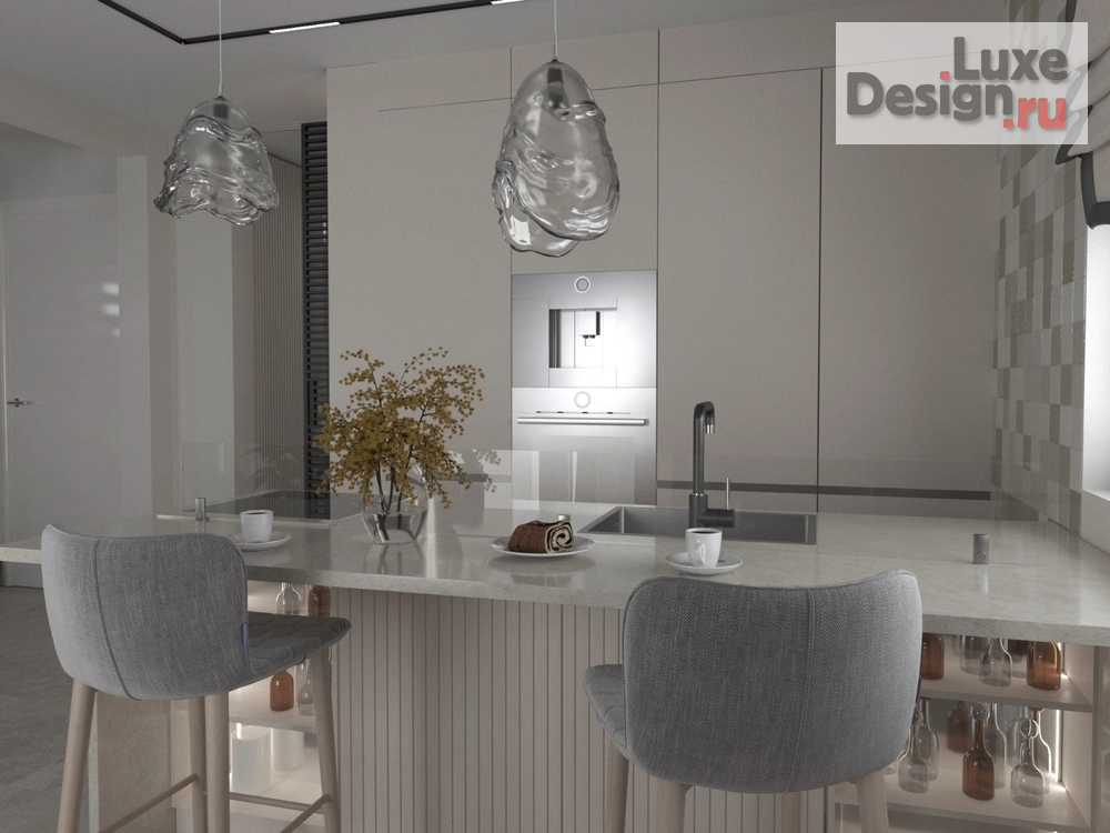 Дизайн интерьера коттеджа "Современная эклектика" (фото 4)