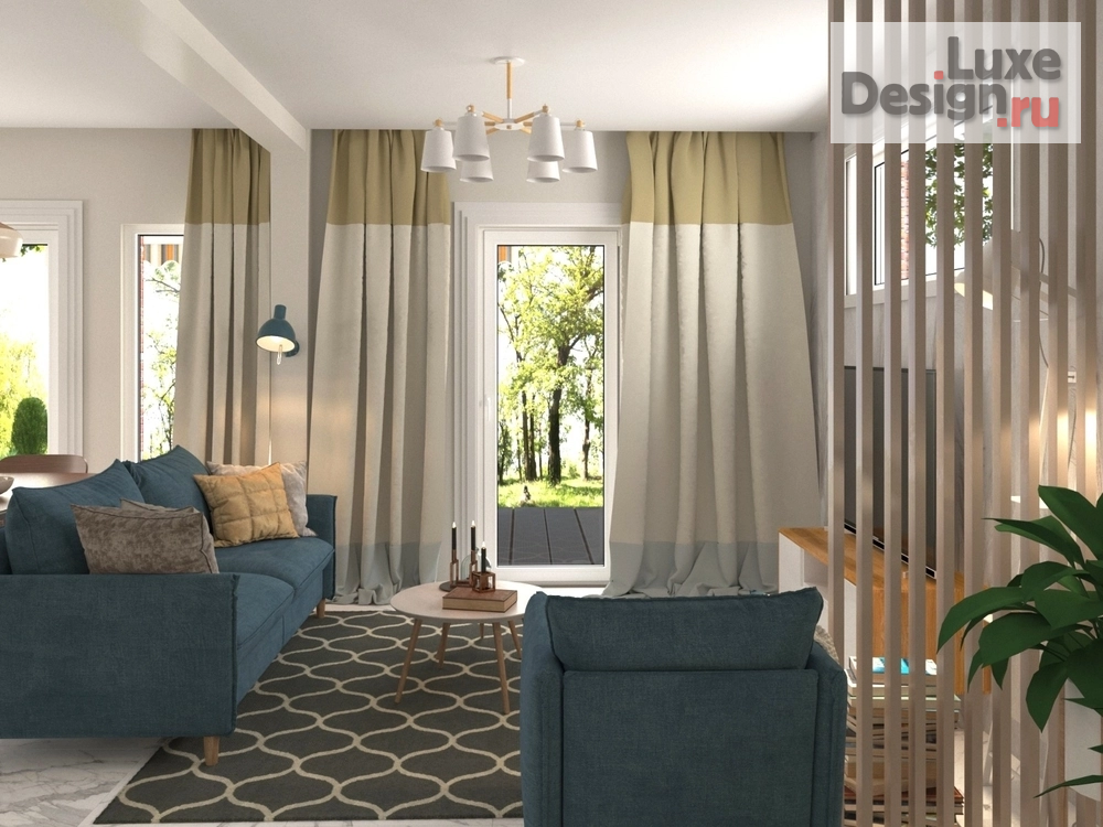 Дизайн интерьера коттеджа "Современный Сканди" (фото 8)