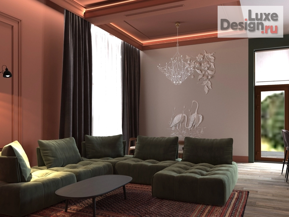 Дизайн интерьера частного дома "Зелена Роща 1" (фото 2)