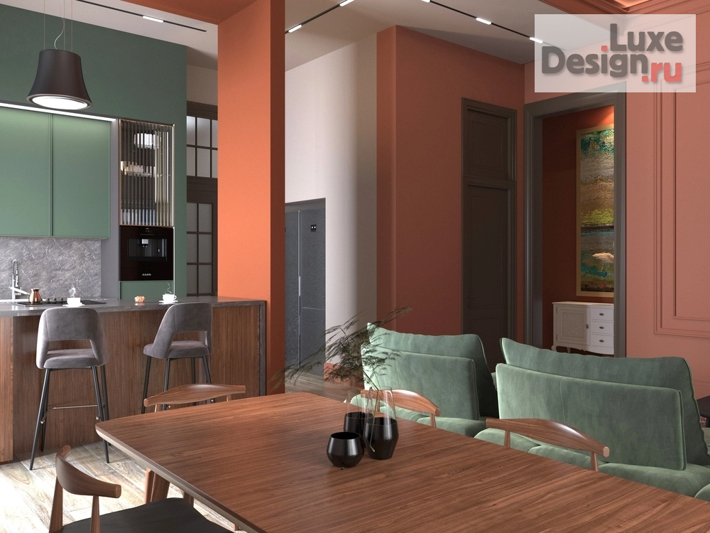 Дизайн интерьера частного дома "Зелена Роща 1" (фото 4)