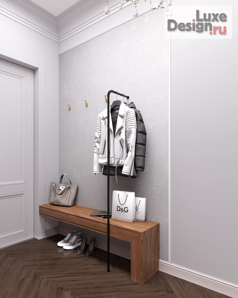 Дизайн интерьера двухкомнатной квартиры "Квартина на Фрунзенской" (фото 2)