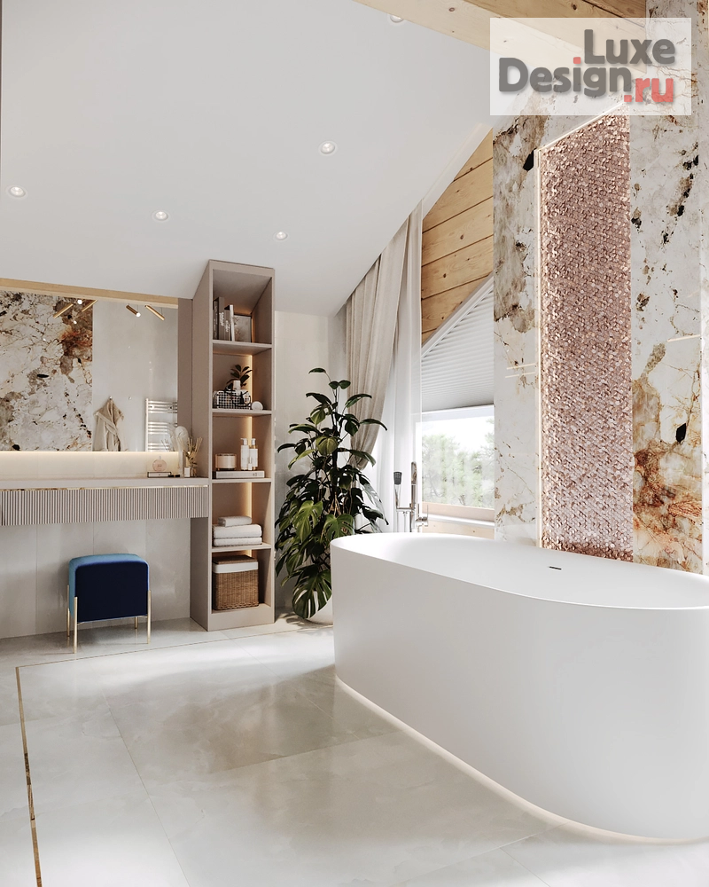 Дизайн интерьера загородного дома "Дом из клееного бруса" (фото 6)