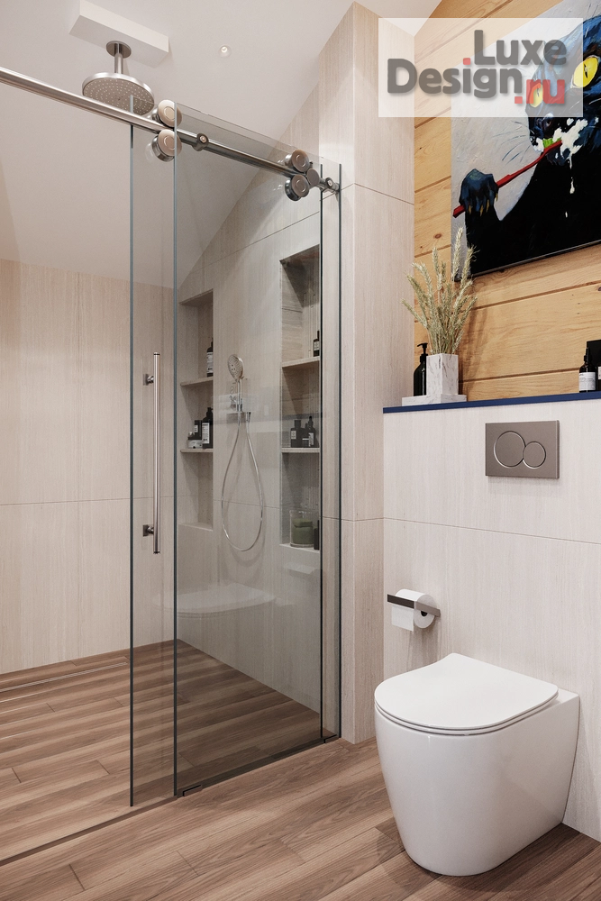 Дизайн интерьера загородного дома "Дом из клееного бруса" (фото 7)