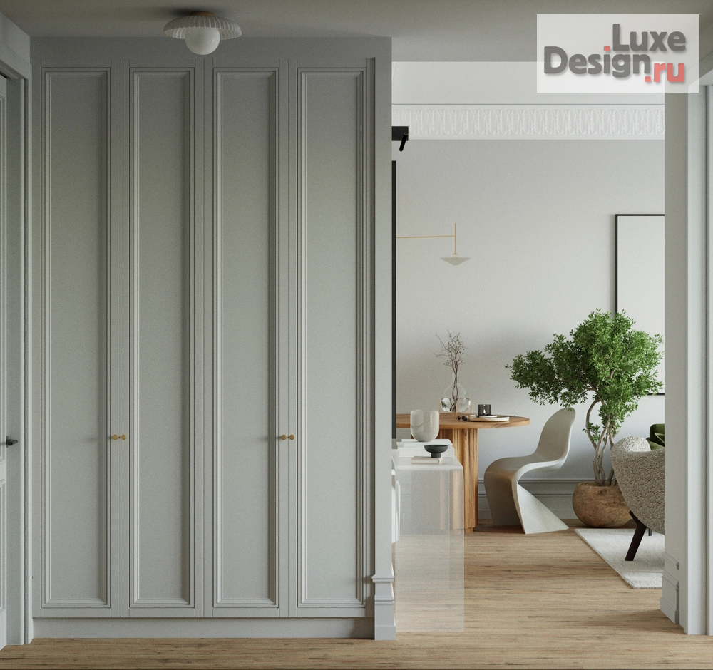 Дизайн интерьера двухкомнатной квартиры "Апартаменты на В.О." (фото 1)