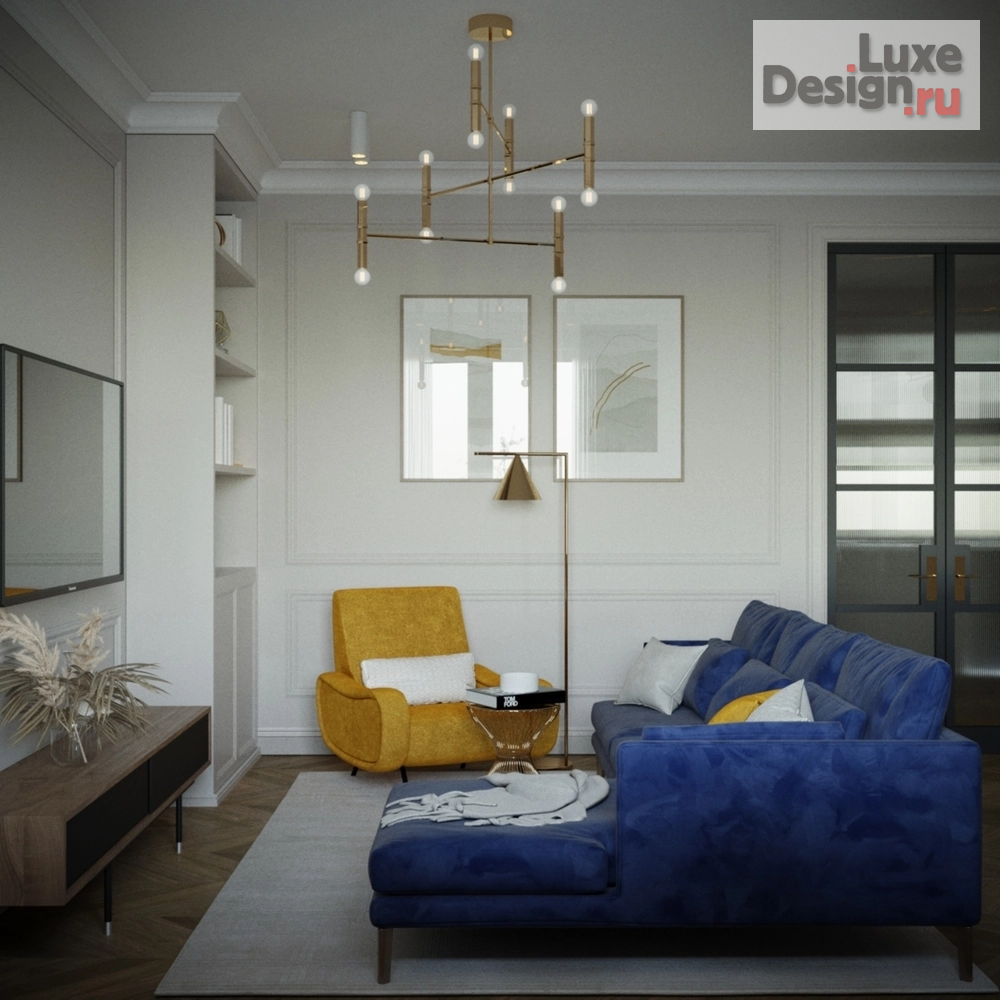 Дизайн интерьера трехкомнатной квартиры "ЖК Галатика" (фото 5)