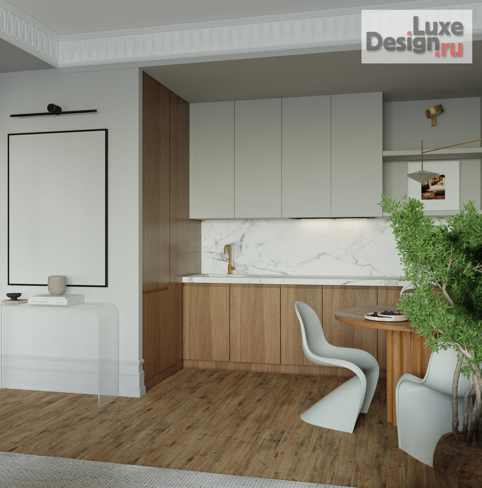 Дизайн интерьера двухкомнатной квартиры "Апартаменты на В.О." (фото 9)