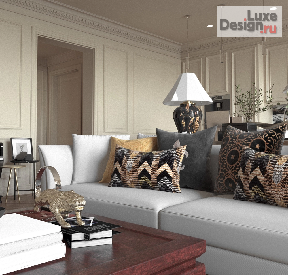 Дизайн интерьера четырехкомнатной квартиры "Инкогнито" (фото 3) от дизайнера Мила Моргунян Дизайн интерьера четырехкомнатной квартиры "Инкогнито" (фото 3)