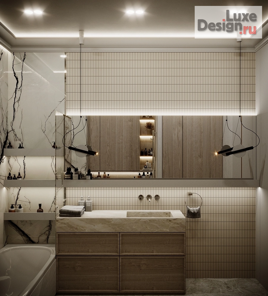 Дизайн интерьера трехкомнатной квартиры "Квартира в ЖК "Невский" №3" (фото 12)