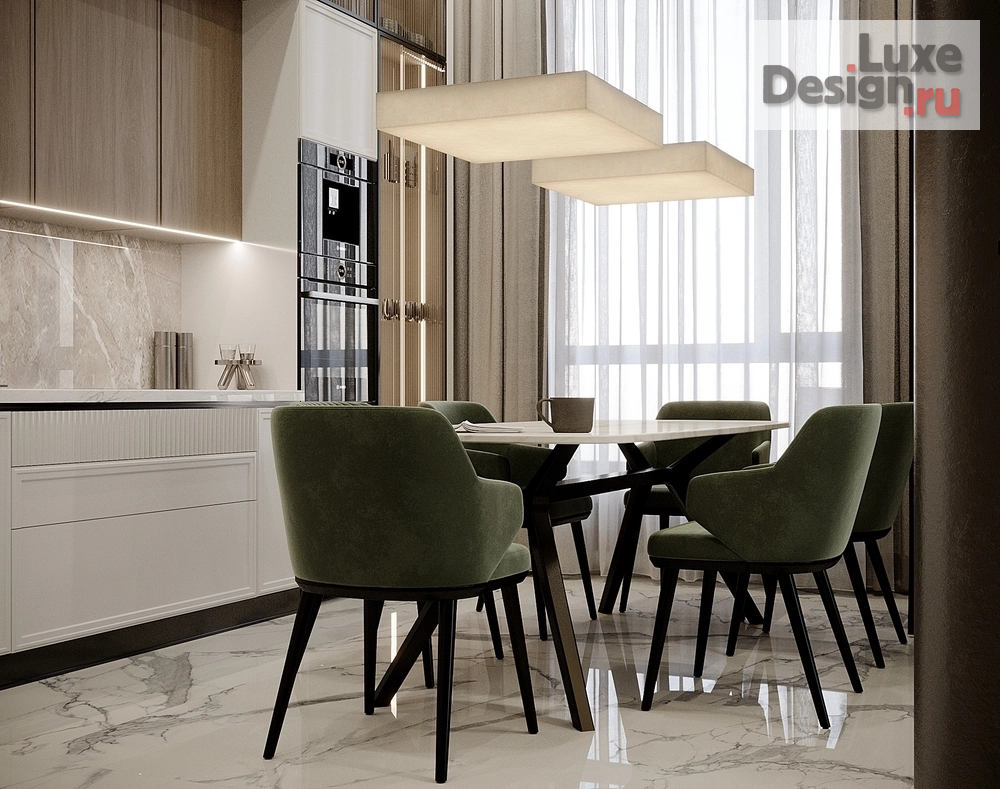 Дизайн интерьера трехкомнатной квартиры "Квартира в ЖК "Невский" №2" (фото 1)