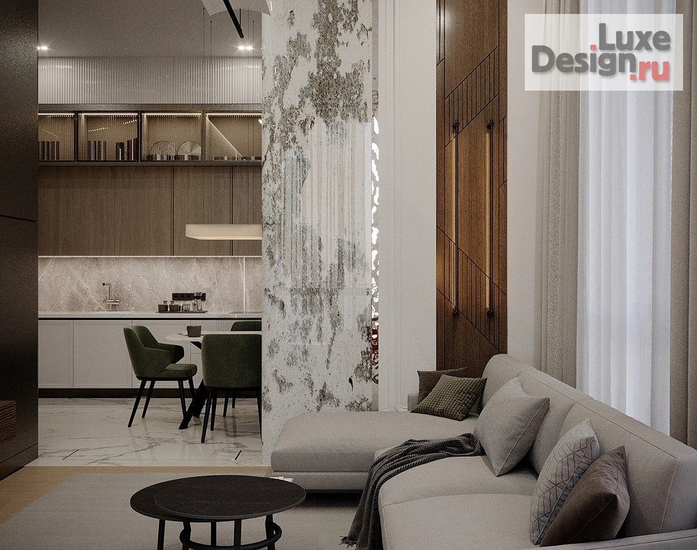 Дизайн интерьера трехкомнатной квартиры "Квартира в ЖК "Невский" №2" (фото 4)