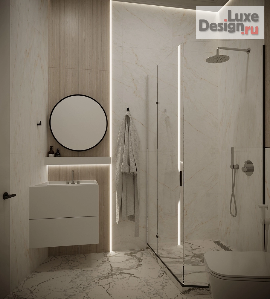 Дизайн интерьера трехкомнатной квартиры "Квартира в ЖК Невский №4" (фото 5)