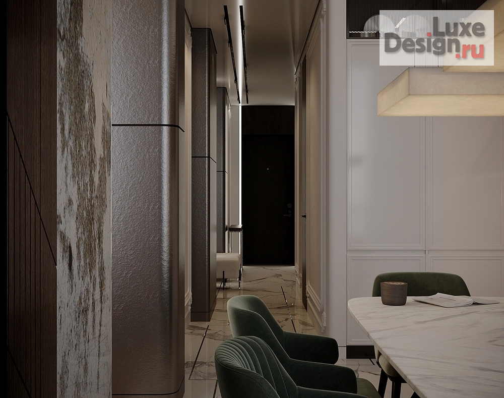 Дизайн интерьера трехкомнатной квартиры "Квартира в ЖК "Невский" №2" (фото 6)