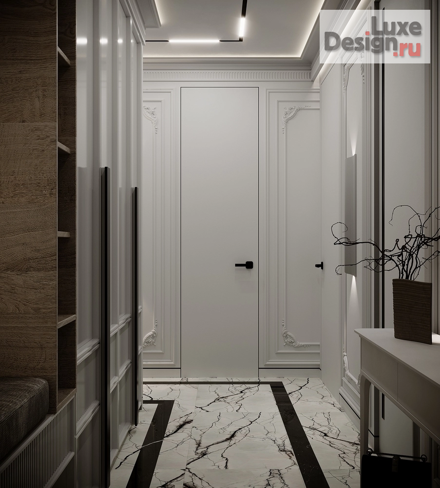 Дизайн интерьера трехкомнатной квартиры "Квартира в ЖК "Riversky"" (фото 4)