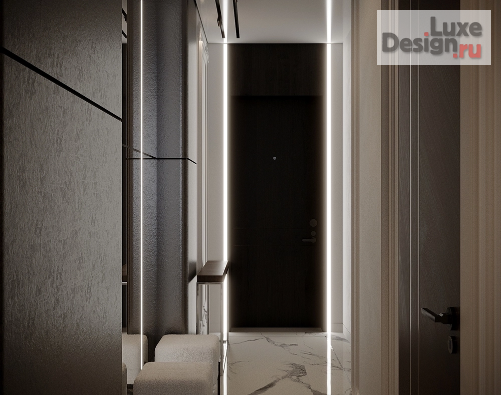 Дизайн интерьера трехкомнатной квартиры "Квартира в ЖК "Невский" №2" (фото 7)