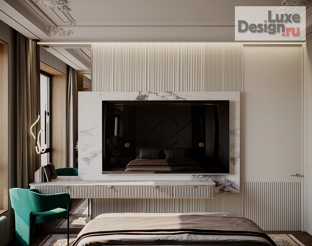 Дизайн интерьера трехкомнатной квартиры "Квартира в ЖК "Невский" №3" (фото 6)