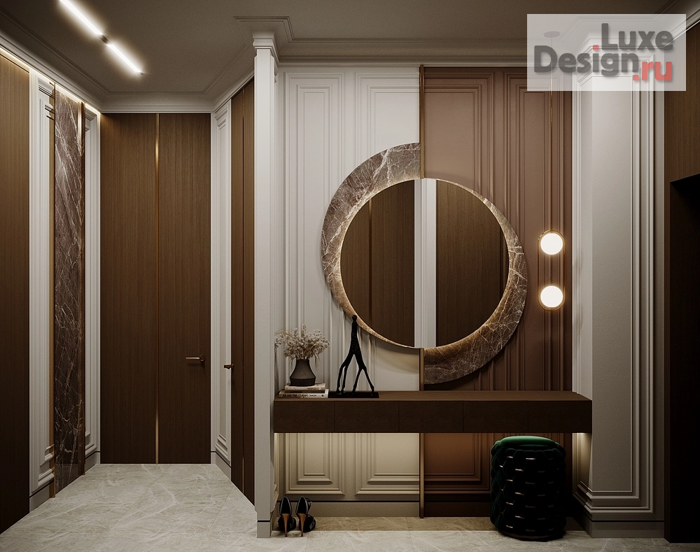 Дизайн интерьера трехкомнатной квартиры "Квартира в ЖК "Невский" №3" (фото 1)