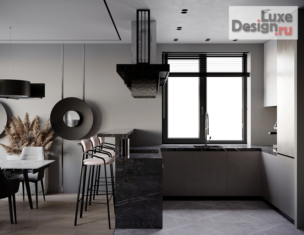 Дизайн интерьера трехкомнатной квартиры "Квартира в ЖК Скандинавия" (фото 7)