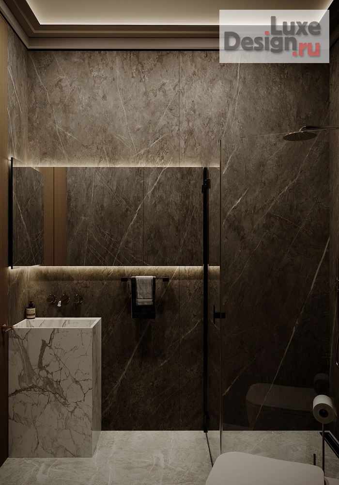 Дизайн интерьера трехкомнатной квартиры "Квартира в ЖК "Невский" №3" (фото 9)