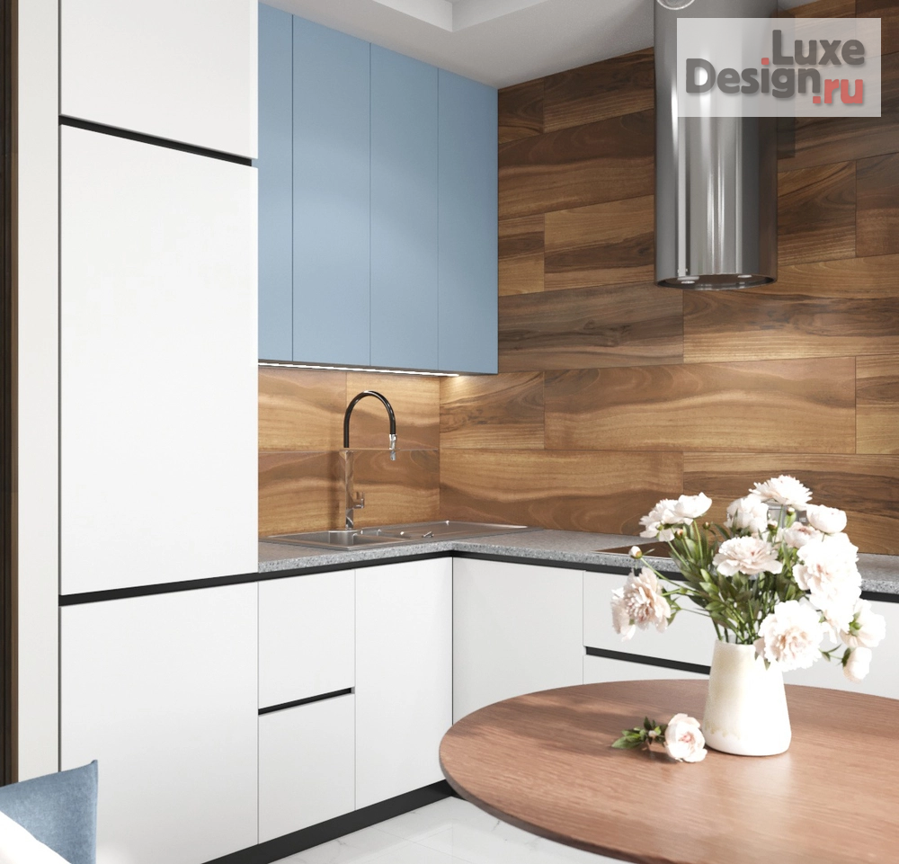 Дизайн интерьера однокомнатной квартиры "Воздушная зефирка " (фото 10)