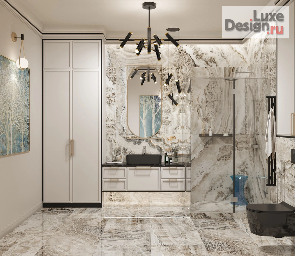 Дизайн интерьера коттеджа "Элегантный шик" (фото 18)