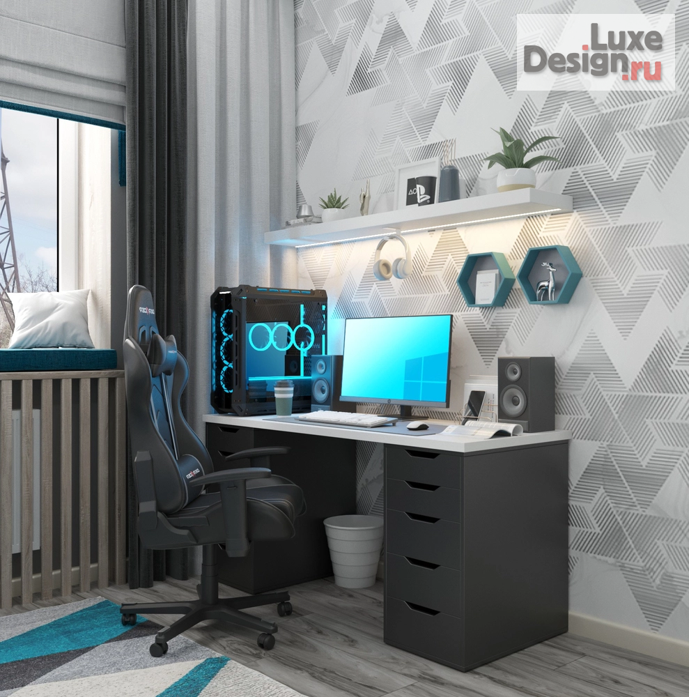 Дизайн интерьера частного дома "Сквер" (фото 11) от дизайнера Грушева Мария Алексеевна Дизайн интерьера частного дома "Сквер" (фото 11)