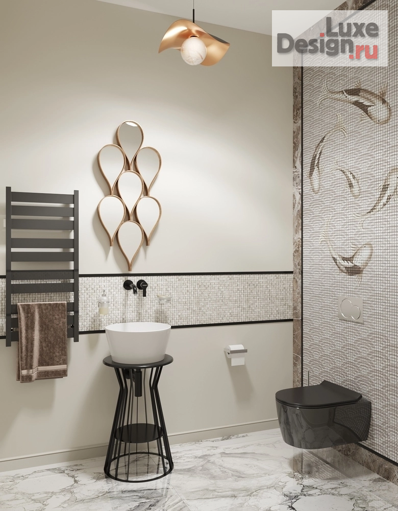 Дизайн интерьера коттеджа "Элегантный шик" (фото 17)