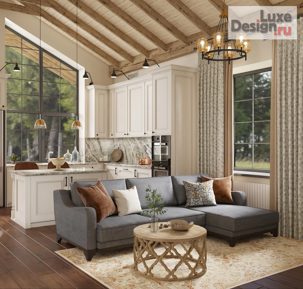 Дизайн интерьера коттеджа "Городское шале" (фото 1)
