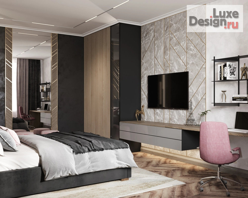 Дизайн интерьера коттеджа "Элегантный шик" (фото 41)