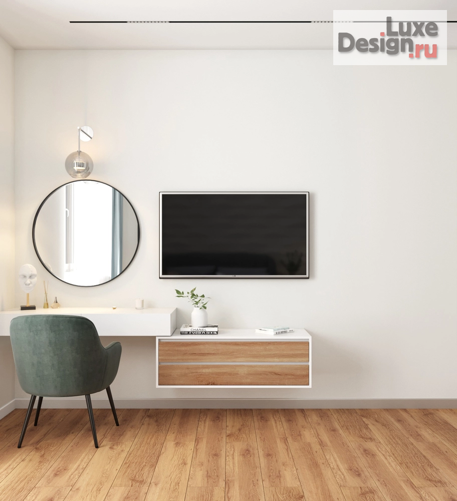 Дизайн интерьера однокомнатной квартиры "Воздушная зефирка " (фото 5)