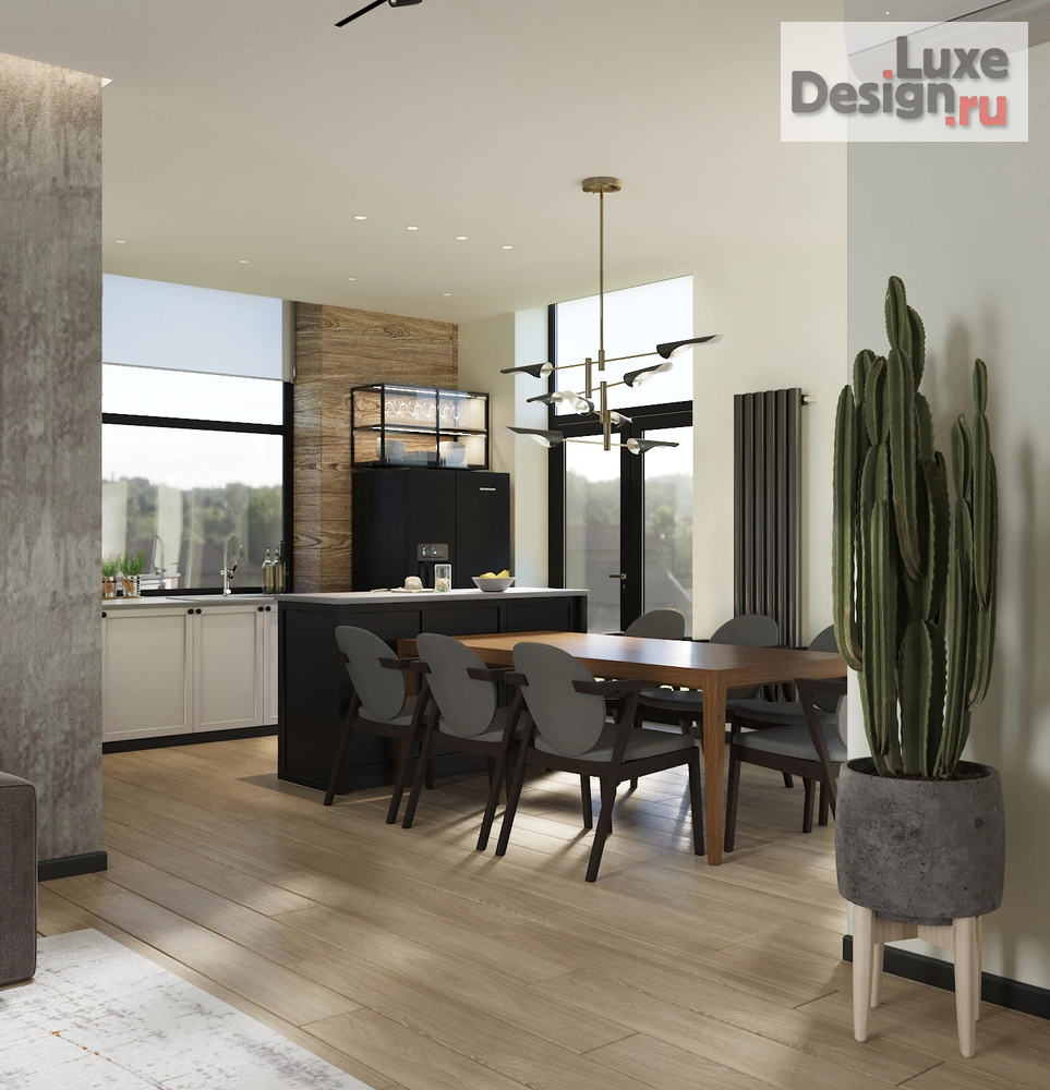 Дизайн интерьера коттеджа "Осеннее солнце" (фото 8) от дизайнера Грушева Мария Алексеевна Дизайн интерьера коттеджа "Осеннее солнце" (фото 8)