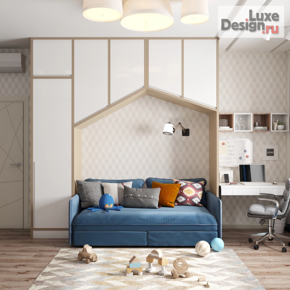 Дизайн интерьера частного дома "Сквер" (фото 8) от дизайнера Грушева Мария Алексеевна Дизайн интерьера частного дома "Сквер" (фото 8)