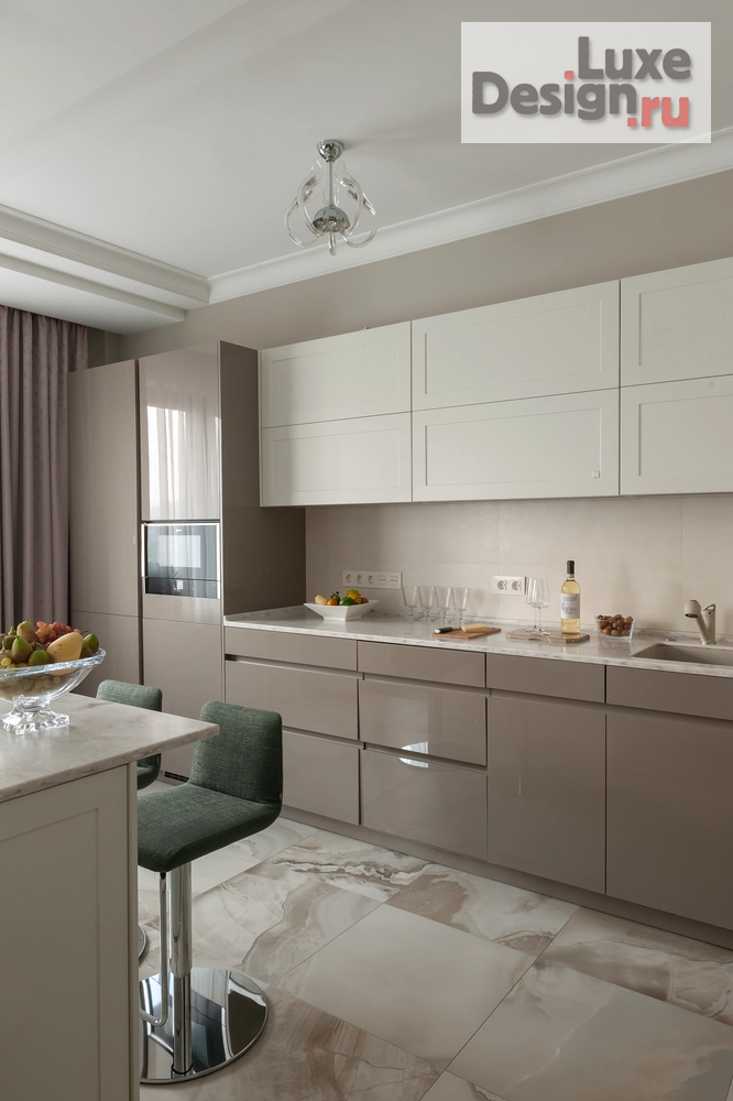 Дизайн интерьера трехкомнатной квартиры "Кофе и мята" (фото 10)