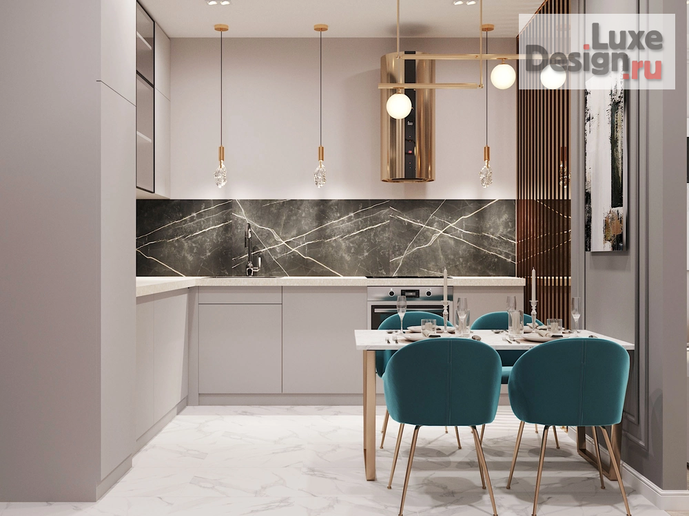 Дизайн интерьера однокомнатной квартиры "Дизайн квартиры профсоюзная" (фото 6)